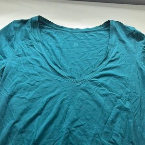 teal all yours v neck tee